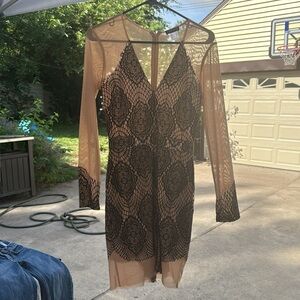 Venus Blush Lace Mini Dress
